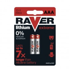 Raver lithium elem HR03, FR03 (mikro, AAA) 2db/bliszter