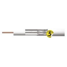EMOS koaxiális kábel 75 ohm (1,0 Cu, 2x árnyékolás) 100m fehér EMOS koaxiális kábel 75 ohm (1,0 Cu, 2x árnyékolás) 100m fehér