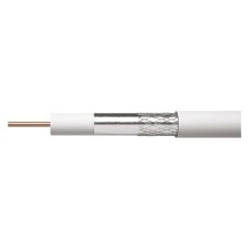 EMOS koaxiális kábel 75 ohm (1,02 CCS, 2x árnyékolás) 10m fehér EMOS koaxiális kábel 75 ohm (1,02 CCS, 2x árnyékolás) 10m fehér