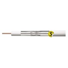 EMOS koaxiális kábel 75 ohm (0,75 Cu, 3x árnyékolás) 100m fehér EMOS koaxiális kábel 75 ohm (0,75 Cu, 3x árnyékolás) 100m fehér