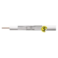 EMOS koaxiális kábel 75 ohm (0,75 Cu, 3x árnyékolás) 250m fehér EMOS koaxiális kábel 75 ohm (0,75 Cu, 3x árnyékolás) 250m fehér