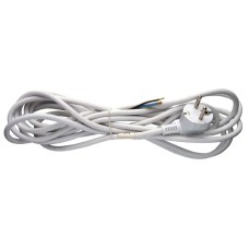 EMOS szerelt kábel (3x 0,75mm2, fix dugvillával) 5m - fehér