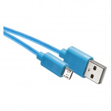 EMOS mikro USB töltő- és adatkábel 1m (USB 2.0) - kék