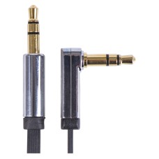 EMOS 3,5 mm sztereó (AV) összekötő kábel JACK - JACK könyök 1m EMOS 3,5 mm sztereó (AV) összekötő kábel JACK - JACK könyök 1m