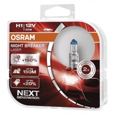 OSRAM H1 fényszóró izzó 12V 55W NIGHT BREAKER LASER 64150NBL 2db/doboz