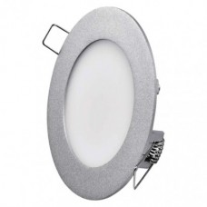 EMOS LED panel (ezüst) (6W/450 lm) beépíthető kör alakú (12cm) - természetes fehér