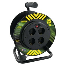 EMOS kábeldob 25m (13A max, 1,5mm2) fix aljzatokkal