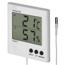EMOS digitális hőmérő vezetékes szondával és páratartalom mérővel RS8471