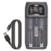 EMOS intelligens, 2 csatornás akkumulátor töltő USB kábellel BCL-20D (Li-ion/LiFePO4/Ni-Mh/Ni-Cd) EMOS intelligens, 2 csatornás akkumulátor töltő USB kábellel BCL-20D (Li-ion/LiFePO4/Ni-Mh/Ni-Cd)