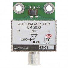 EMOS antenna előerősítő (1x be, 1x ki, F csatlakozó) BEN-030