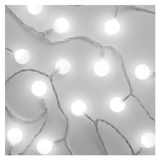 EMOS karácsonyi fényfüzér (Big Cherry) időzítővel 40 LED 4m - hideg fehér