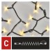 EMOS karácsonyi fényfüzér (CNT PROFI fekete kábellel) 50 LED 5m - meleg fehér