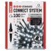 EMOS karácsonyi fényfüzér (CNT Standard) - függöny 100 LED 1 x 2 m - hideg fehér 
