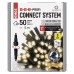 EMOS karácsonyi fényfüzér (CNT PROFI fekete kábellel) 50 LED 5m - meleg fehér