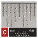 EMOS karácsonyi fényfüzér (CNT Standard) - jégcsap 100 LED 2,5 × 0,9 m  - meleg fehér