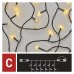 EMOS karácsonyi fényfüzér (CNT Standard) - függöny 100 LED 1 x 2 m - meleg fehér