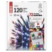 EMOS karácsonyi fényfüzér többfunkciós, időzítős - távirányítóval 120 LED 12m - multicolor