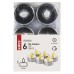 EMOS LED teamécses, elemes (1x LED, vintage) - ezüst 6db/csomag