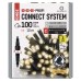 EMOS karácsonyi fényfüzér (CNT PROFI fekete kábellel) 100 LED 10m - meleg fehér