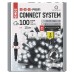 EMOS karácsonyi fényfüzér (CNT PROFI fekete kábellel) 100 LED 10m - hideg fehér