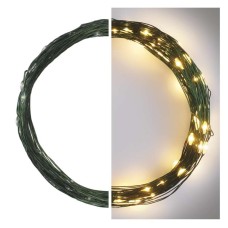 EMOS dekorációs karácsonyi fényfüzér időzítővel - Nano LED 75 LED 7,5m - meleg fehér 