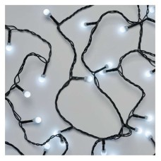 EMOS karácsonyi fényfüzér (Cherry) időzítővel 80 LED 8m - hideg fehér