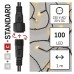 EMOS karácsonyi fényfüzér (CNT Standard) - függöny 100 LED 1 x 2 m - meleg fehér