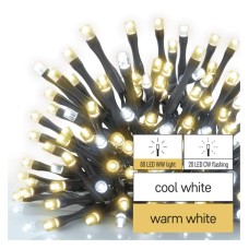 EMOS karácsonyi fényfüzér (CNT Standard) 100 LED 10m - meleg fehér / hideg fehér villogó