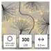 EMOS dekorációs karácsonyi fényfüzér (tűzijáték fürtök, nano, zöld kábellel) időzítővel - 300 LED 5,2m - meleg fehér