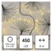 EMOS dekorációs karácsonyi fényfüzér (tűzijáték fürtök, nano, zöld kábellel) időzítővel - 450 LED 8m - meleg fehér