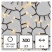 EMOS karácsonyi fényfüzér (Classic) időzítővel 300 LED 6m - meleg fehér