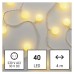 EMOS karácsonyi fényfüzér (Big Cherry) időzítővel 40 LED 4m - meleg fehér