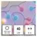 EMOS karácsonyi fényfüzér (Big Cherry) időzítővel 40 LED 4m - multicolor