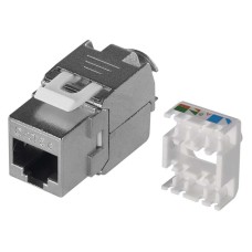 Emos FTP csatlakozó aljzat (Keystone) RJ45 Cat.5e, Cat5e Emos FTP csatlakozó aljzat (Keystone) RJ45 Cat.5e, Cat5e