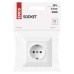EMOS csatalakozó aljzat SCHUKO (250V/16A) IP20 - fehér