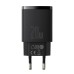 Baseus hálózati töltő SMART 1,5-3A (20W, 1x USB, 1x USB-C PD) (Qualcomm Quick Charge 3.0) CCXJ-B01 fekete