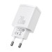 Baseus hálózati töltő SMART 1,5-3A (20W, 1x USB, 1x USB-C PD) (Qualcomm Quick Charge 3.0) CCXJ-B02 fehér Baseus hálózati töltő SMART 1,5-3A (20W, 1x USB, 1x USB-C PD) (Qualcomm Quick Charge 3.0) CCXJ-B02 fehér