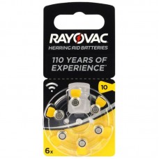 Rayovac Acoustic Special hallókészülék elem 10, DA10, ZA10, H10MF 6db/bliszter