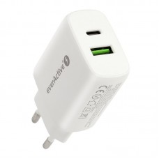 everActive hálózati töltő 1,5-3A (25W, 1x USB, 1x USB-C PD, PPS) (Qualcomm Quick Charge 3.0) SC-370Q