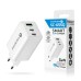 everActive GaN hálózati töltő 1,5-5A (65W, 1x USB, 2x USB-C PD, PPS) (Qualcomm Quick Charge 4.0) SC-655Q