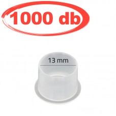 13mm-es talpas, átlátszó festéktartó kupak (prémium) 1000db/csomag