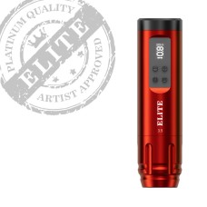 Elite FLY-V3 vezeték nélküli PEN tetoválógép (piros)