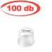 10mm-es talpas, átlátszó festéktartó kupak (prémium) 100db/csomag