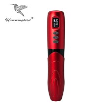Hummingbird BRONC MAGIC (2 in 1) vezeték nélküli vagy vezetékes PEN tetoválógép (piros)