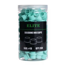 Elite 13mm-es talpas, szilikon festéktartó kupak (zöld, prémium) 150db/csomag