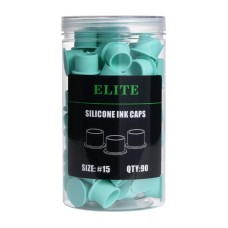 Elite 15mm-es talpas, szilikon festéktartó kupak (zöld, prémium) 90db/csomag