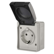 EMOS szerelhető falon kívüli aljzat (250V/16A) IP44 EMOS szerelhető falon kívüli aljzat (250V/16A) IP44
