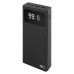 EMOS külső akkumulátor, univerzális vésztöltő (powerbank) 20000mAh, fekete (BETAQ20, 22,5W) + 2db USB kábel (micro USB és USB-C)
