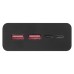 EMOS külső akkumulátor, univerzális vésztöltő (powerbank) 20000mAh, fekete (BETAQ20, 22,5W) + 2db USB kábel (micro USB és USB-C)
