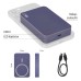 EMOS külső akkumulátor, univerzális vésztöltő (powerbank) 10000mAh, kék (WI 1046, PD 20W) + 1db USB kábel (USB-C)